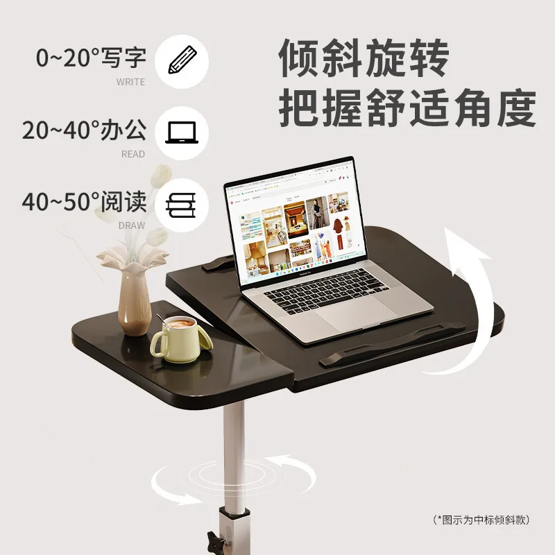 Premium Bedside Table Removable Bed Computer Small Table Bedroom Lifting Study Desk Home Notebook Folding