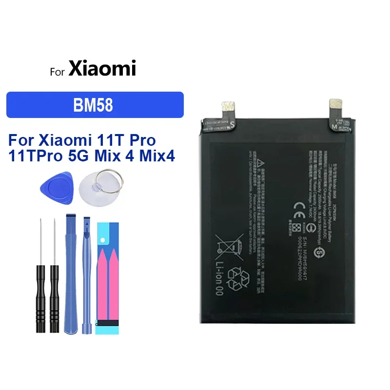 

BM58 Battery For Xiaomi 11T Pro 11TPro 5G Mix 4 Mix4 Replacement Batteria
