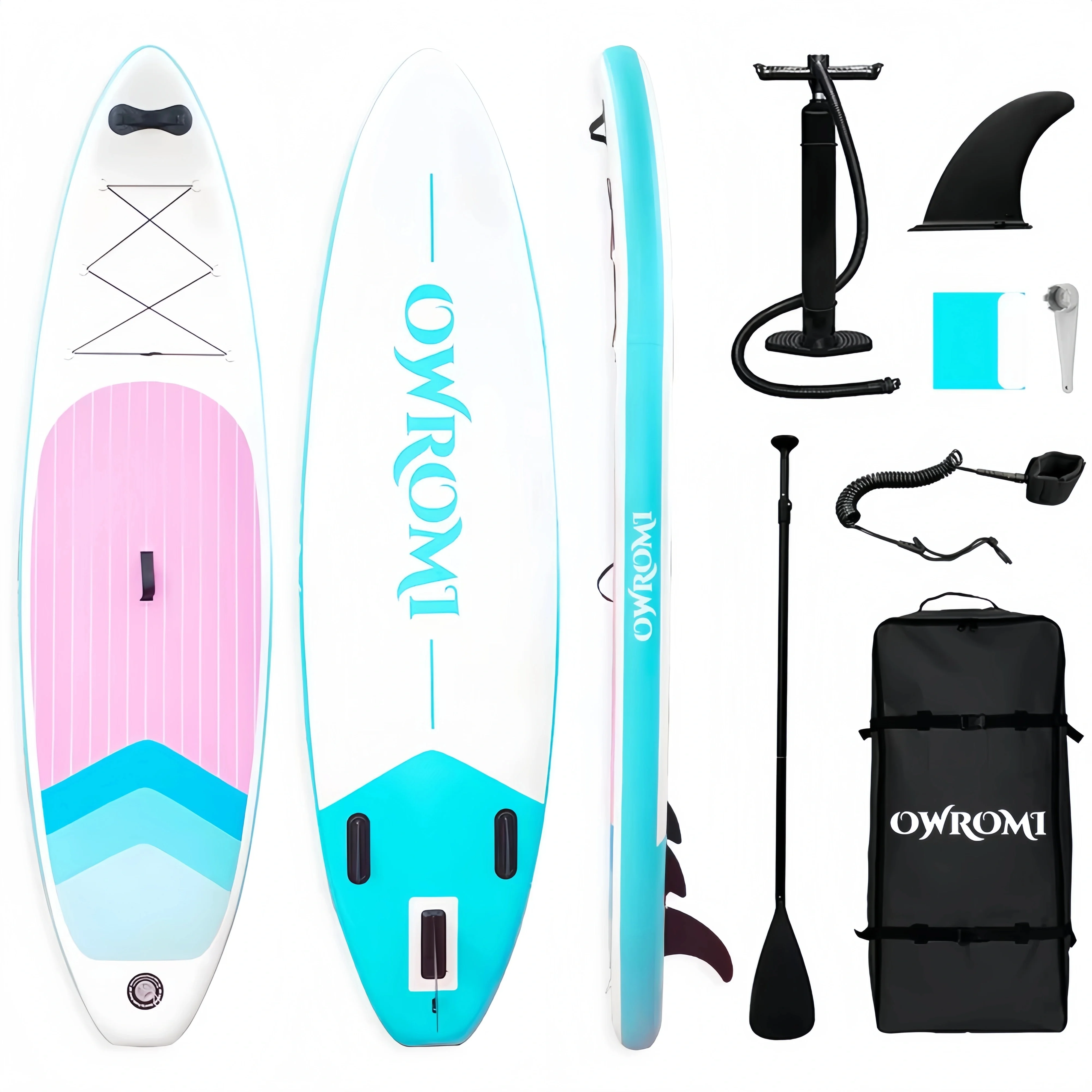 3.2m 10.6ft 풍선 패들 보드 패들 보드 1인용 ISUP (SUP 액세서리 포함) 서핑 보드