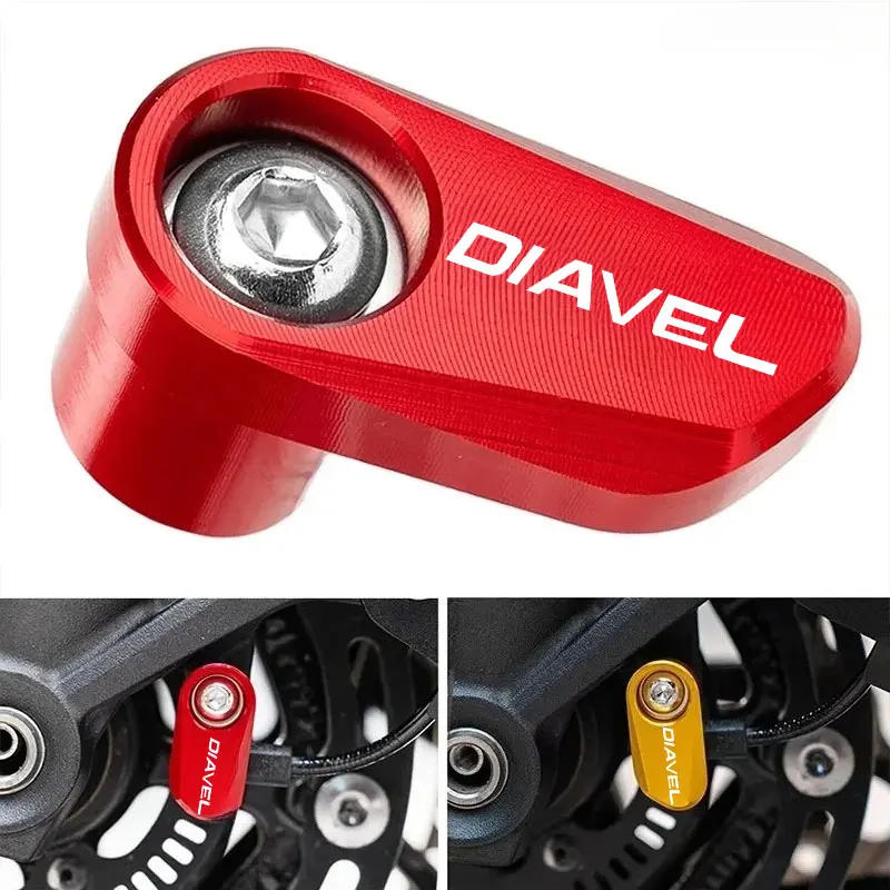 Protección del Sensor ABS de la rueda delantera y trasera de aluminio de la motocicleta para DUCATI DIAVEL Diavel AMG Carbon Strada XDIAVEL S 2012 2013 2014