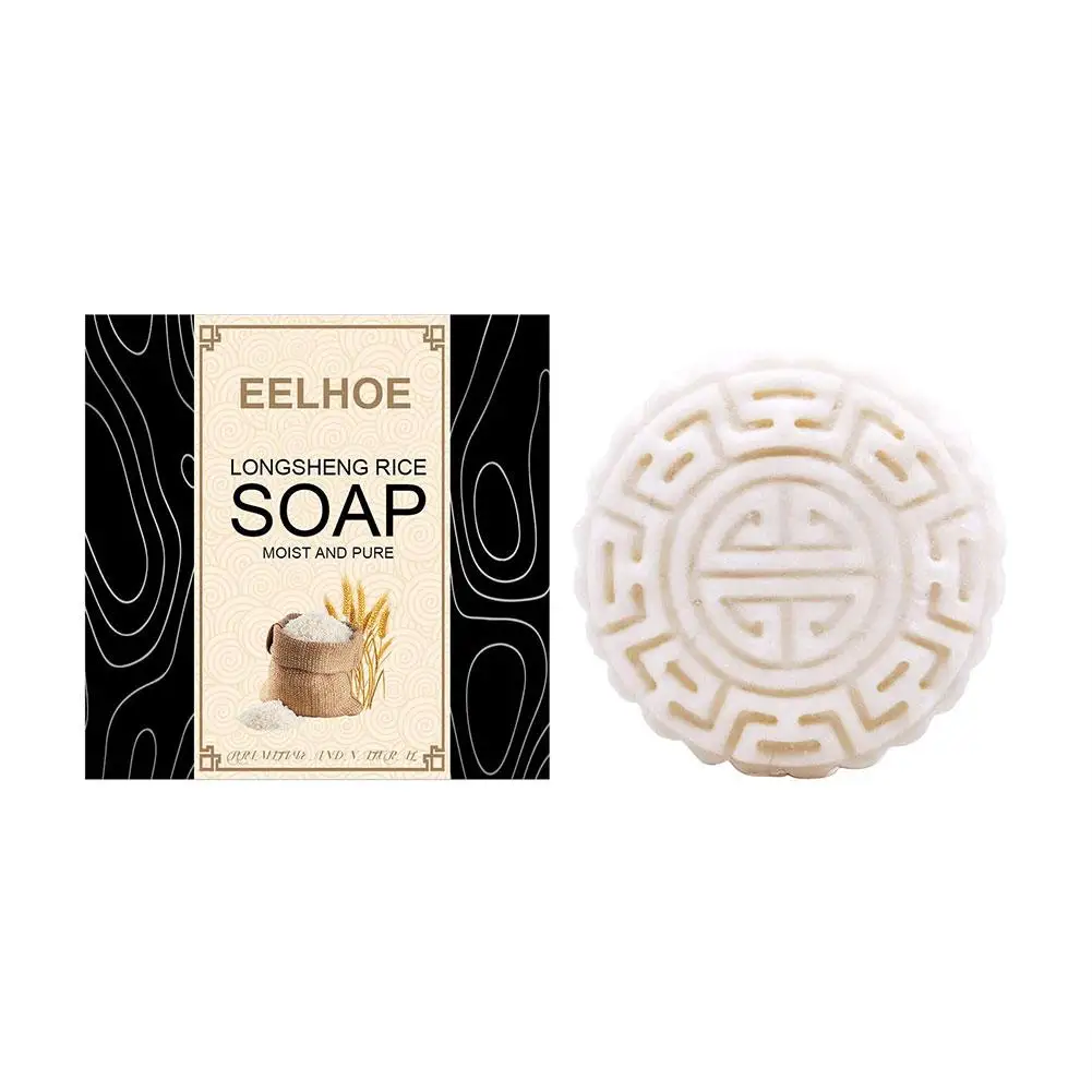 EELHOE Rice Shampoo Soap Relieves Scalp Cleanliness, Handmade Smoothness Hair Care Longsheng Soap Irritability, and Rice F6J4