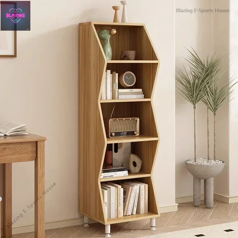 Library Book Shelves Storage Multi-purpose Shelf Rack Modern Furniture Living Room Display Stand Bookshelf Cabinets Librero