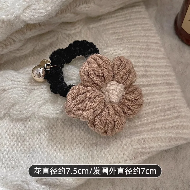 زغب الشنيل للخريف والشتاء لا توجد آثار ولا تؤذي الشعر، رباط شعر خط الهاتف، حبل رأس بسيط بشريط مطاطي