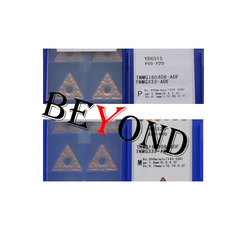 100% оригинальные твердосплавные вставки TNMG160404-EF YBG202 YBM153 TNMG160408-EF YBG205 YBG205H TNMG 160404 160408 для нержавеющей стали
