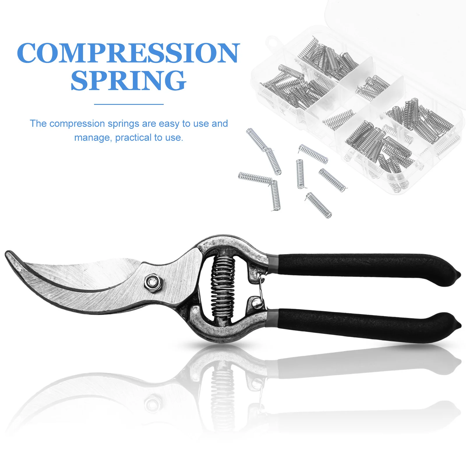 

100pcs Spring Kit Small Stainless Steel Mechanical Mini Springs for DIY Repairs Crafts Doors Cars Curtains Practical
