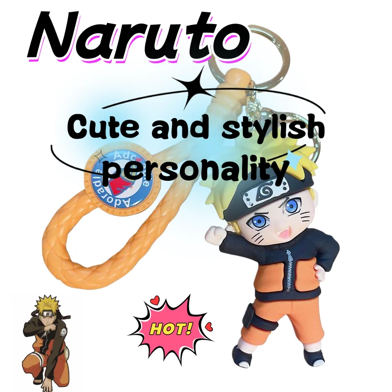 

Naruto keychain, cute and stylish cartoon personality creative boy and girl backpack pendant, gift for friends' birthdays