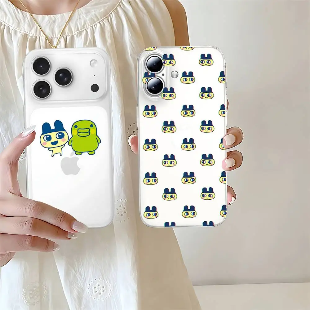 เคสโทรศัพท์ M-Mametchi แบบนิ่มใส สำหรับ iPhone 17 16 15 14 13 12 11 Pro Max Mini Plus เคสกันกระแทก