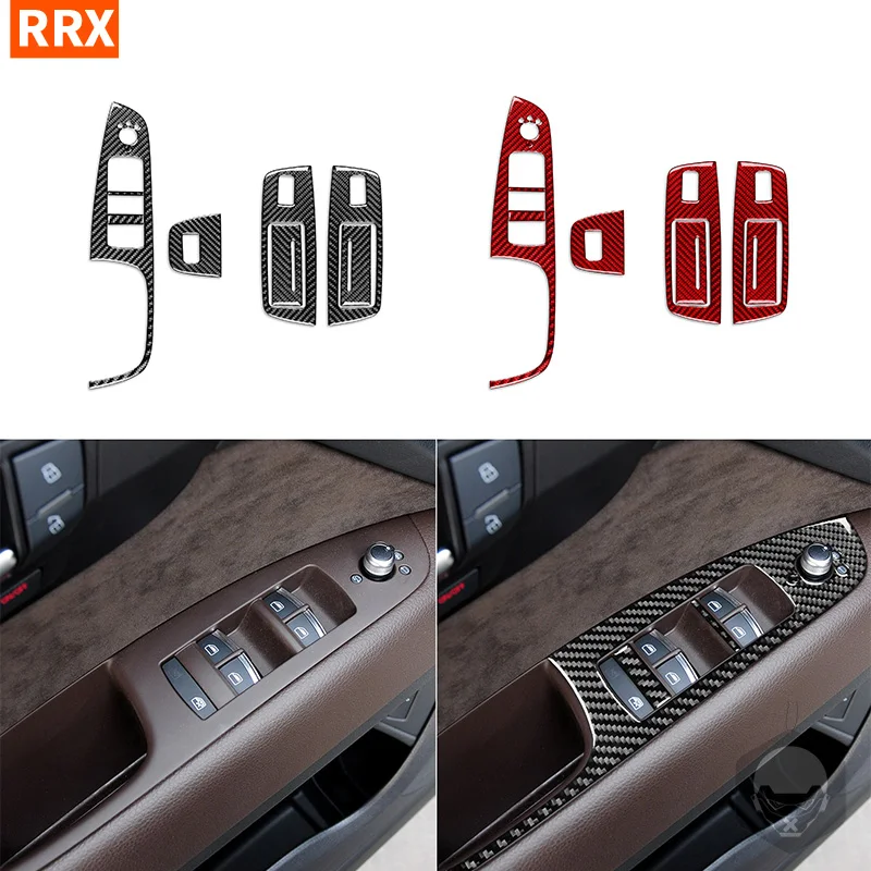 

Car Doors Panel Window Lift Control Switch Carbon Fiber For Audi Q7 2007 2008 2009 2010 2011 2012 2013 2014 2015 Accessories