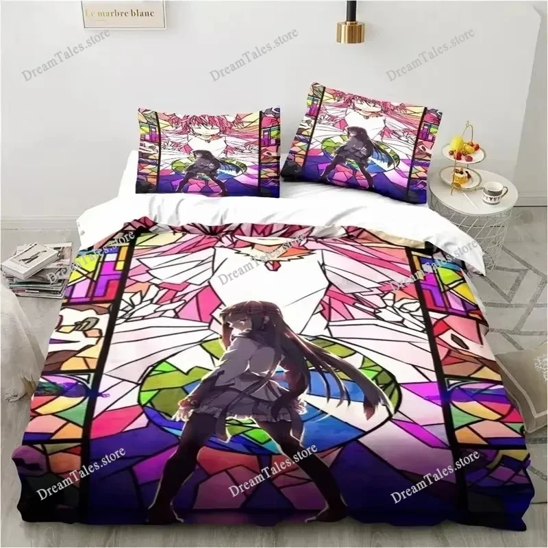 

3D Printed Puella Magi Madoka Magica Bedding Sets Exquisite Bed Supplies Set Duvet Cover Bed Comforter Set Luxury Birthday Gift
