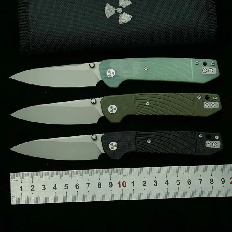 

Складной нож LEMIFSHE New JR4547 с лезвием из стали 14C28N и рукоятью G10 для активного отдыха, кемпинга, выживания, карманный инструмент EDC