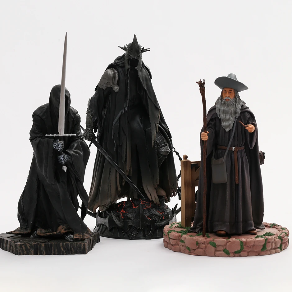 لعبة مجسمة لتزيين تمثال Gandalf Ringwraith Nazgul Witch-King Of Angmar PVC