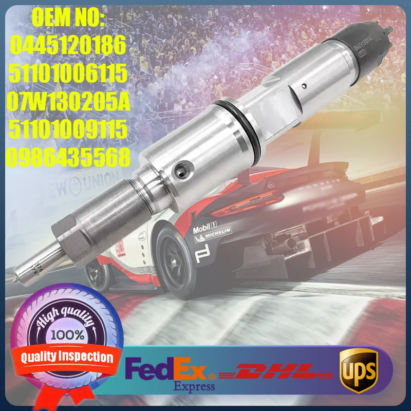 

High Quality Common Rail Fuel Injector 0445120186 51101006115 51101009115 for MAN TGL TGM and Volkswagen Diesel Engines