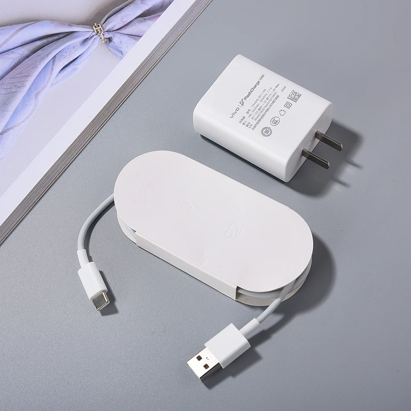 For Original 44W Vivo Fast Charger EU/US Flashcharge 2.0 TypeC Cable For X70 X60 S12 S10 Pro T1 IQOO Neo 5 855 Z5X Z6 Z5