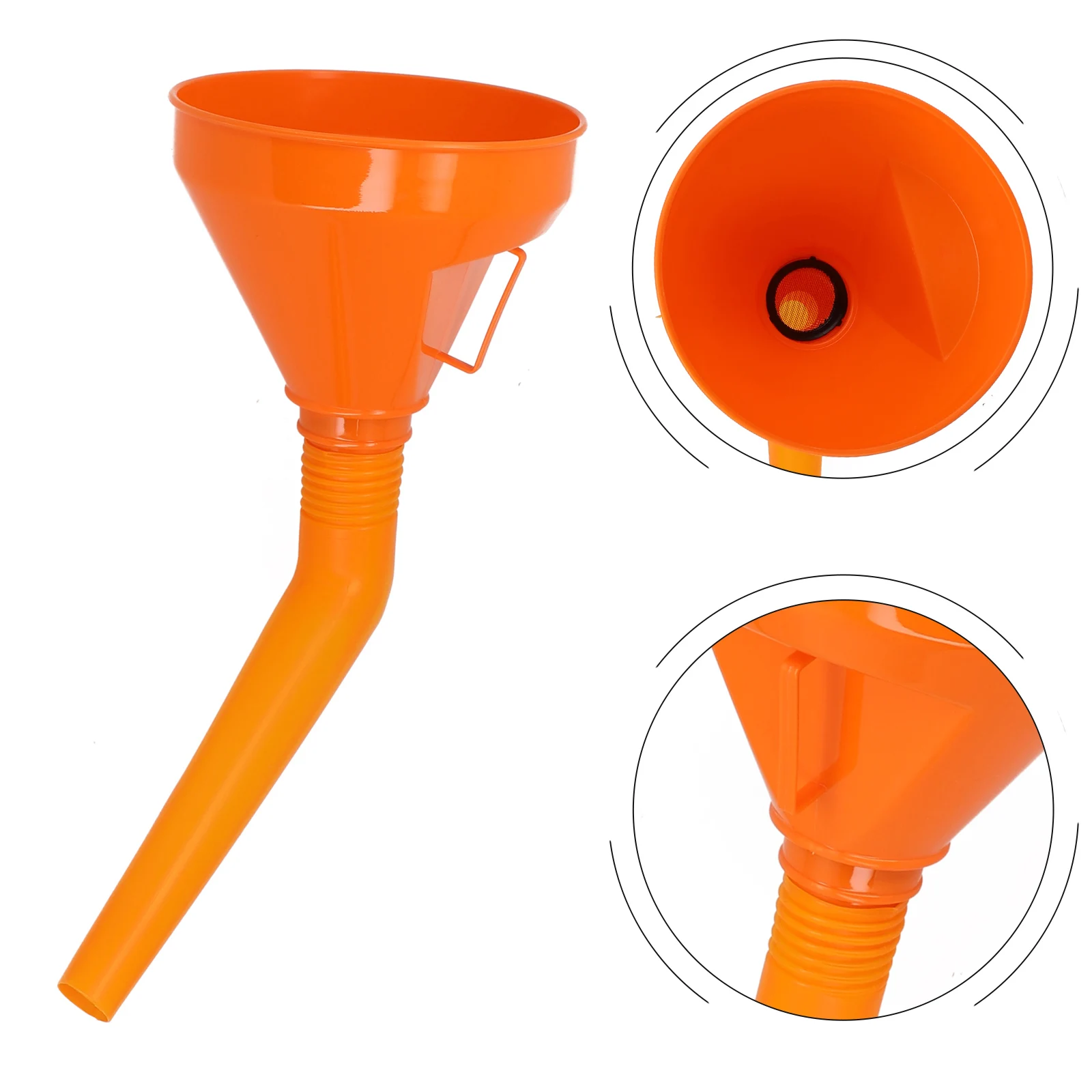 Real Flex Spout Large Detachable Car Water Oil Funnel Convenient Two Step Flex Spout Impurities Light Brightness