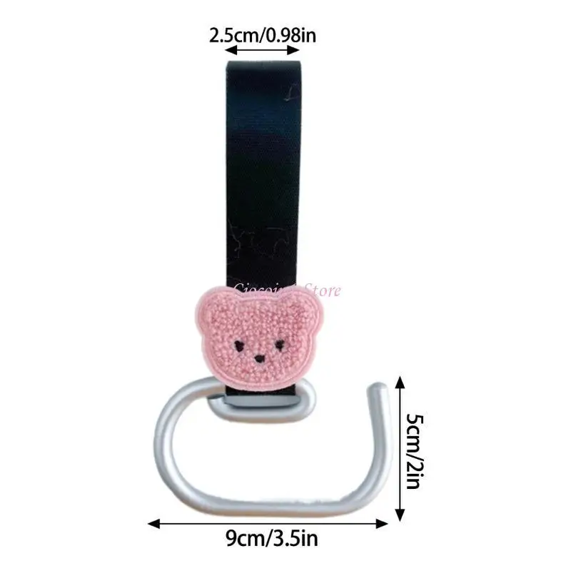 Y1UB Heavy Duty Pram Carabiner Hook Essential Pushchair Hook Aluminum Hook for Parents & Nannies for Travel & Outdoor Use