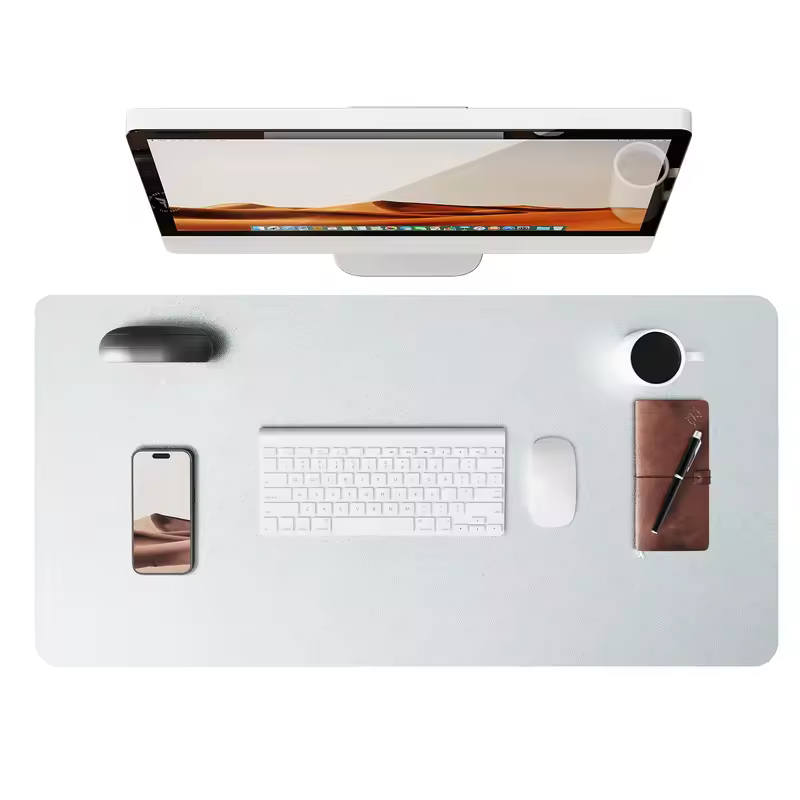 Large Mouse Pad,Office Desk Mat, Leather Desk Pad Protector, Non-Slip PU Leather Desk Blotter, Laptop Desk Pad - Image 29