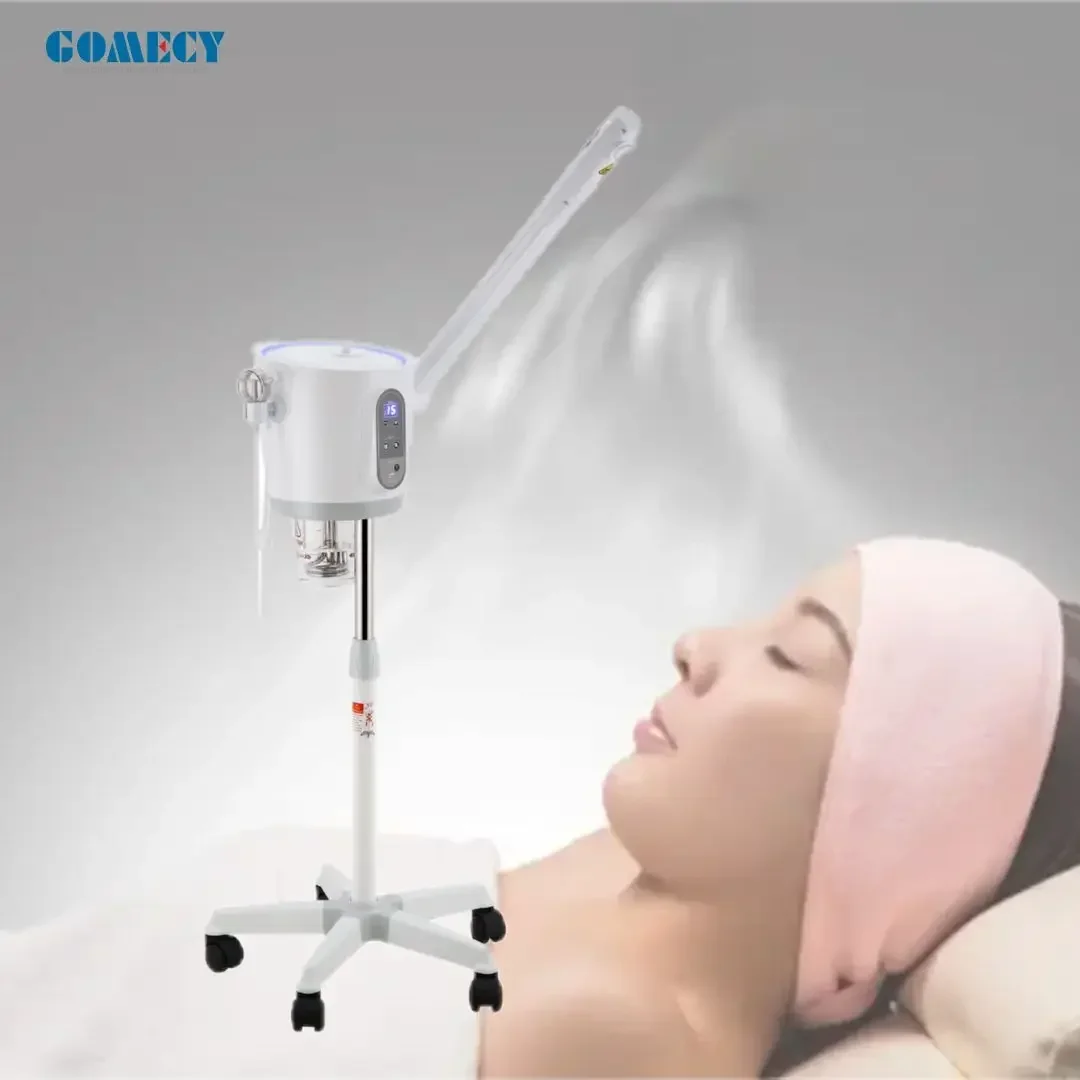 

Portable Facial Mist Sprayer Hot Steamer Nano 2 in 1 Facial and Vacuum Steamer for Face Care Machine in Face