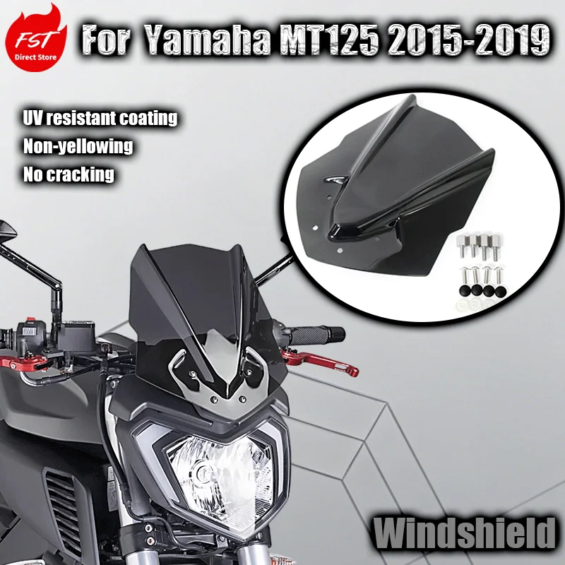 

For Sporty Front Windshield Fairing/Window for Yamaha MT125 Motorcycles 2015-2019 Model - Motorcycle Accessory