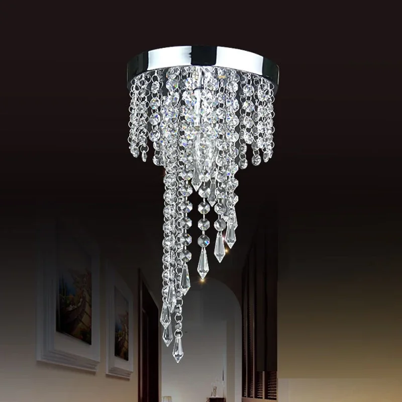 

Crystal ceiling lamp European luxury restaurant hotel lighting fixture round corridor aisle porch ceiling lamps mx5271153