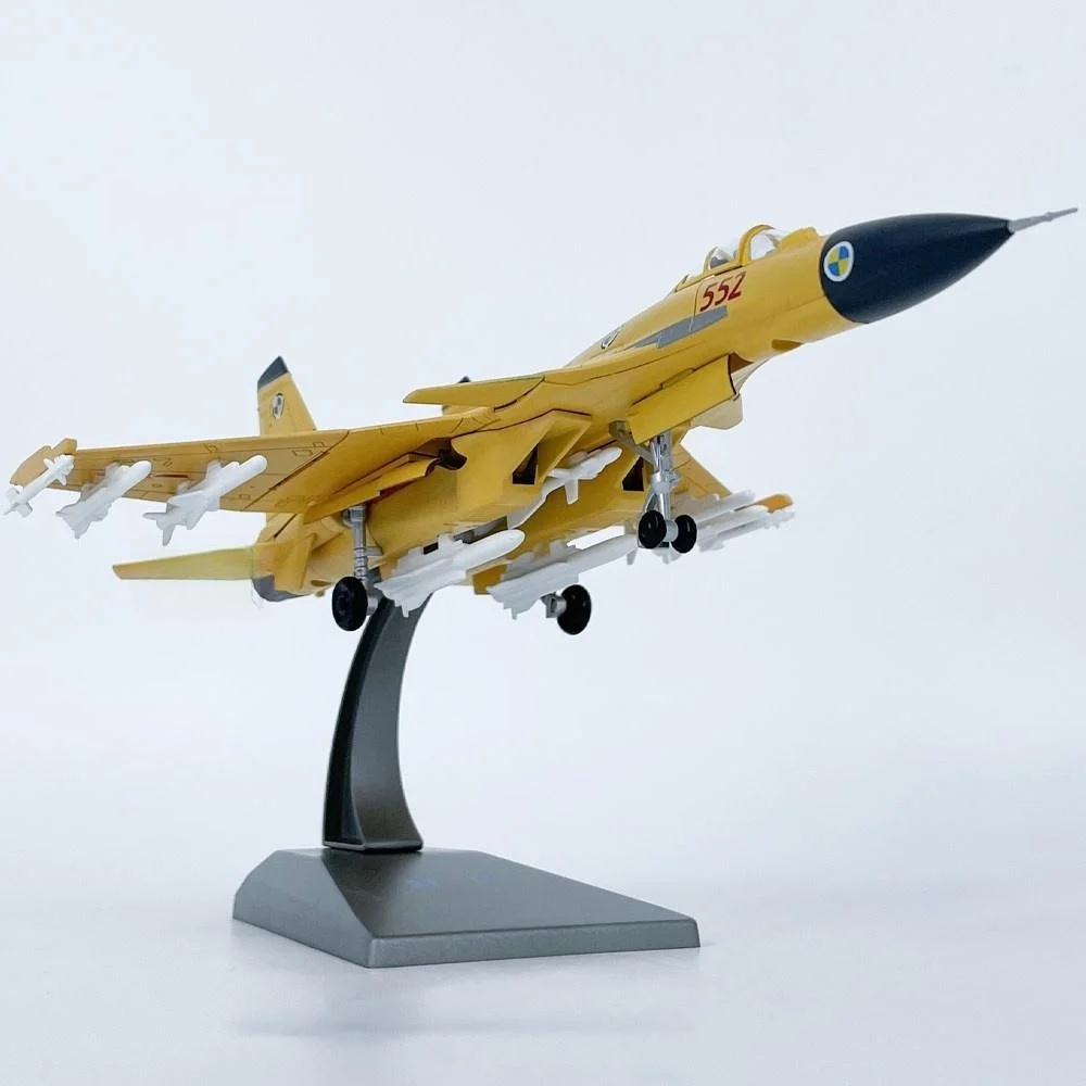 1:100 Scale Chinese J-15 Fighter Jet Alloy Aircraft Models Finished Diecast Airplane Military Model For Static Ornament Souvenir