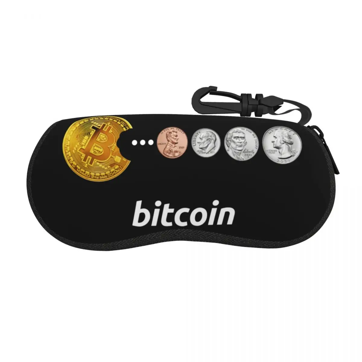 

Custom Bitcoin Snacks Glasses Case Stylish BTC Crypto Coins Shell Eyeglasses Case Sunglasses Box