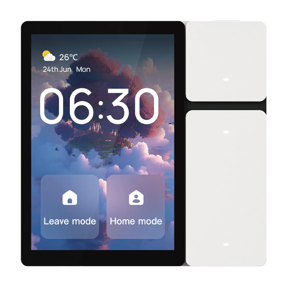 10A 3.5 Inch Tempered Glass Panel, for Zigbee Touch Screen Whole House Smart Home Switch