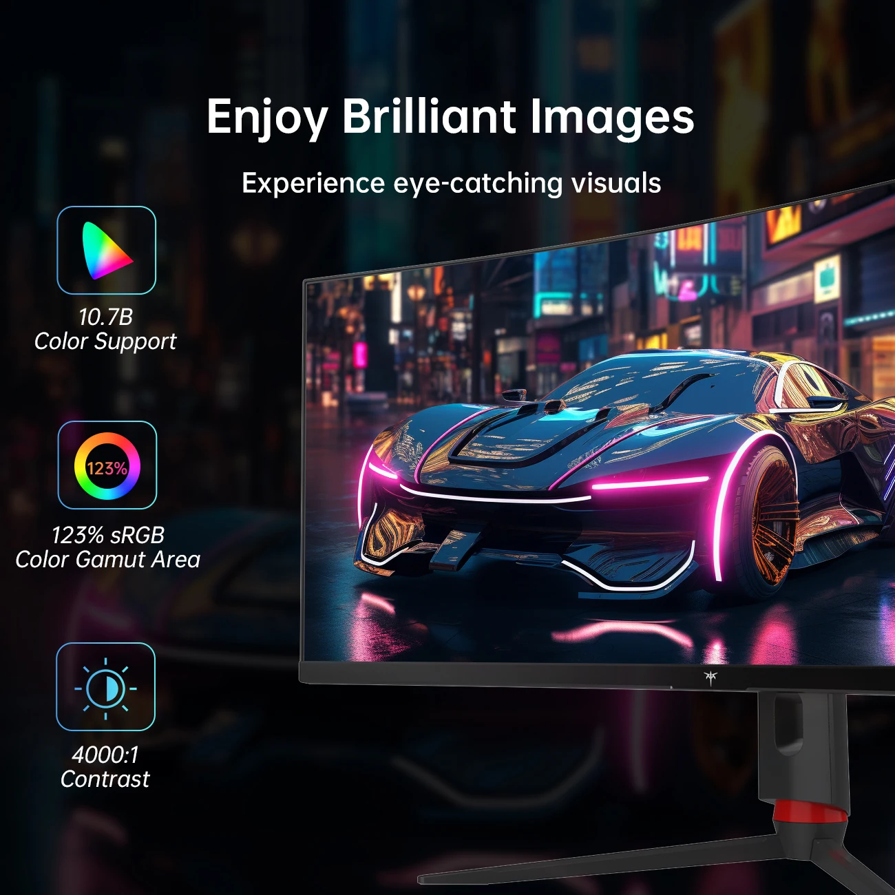 شاشة KTC 34 بوصة فائقة الاتساع، شاشة ألعاب منحنية 165 هرتز WQHD 3440X1440، شاشة كمبيوتر 1500R، HDR، FreeSync وG-Sync HDMI H34S18S #2