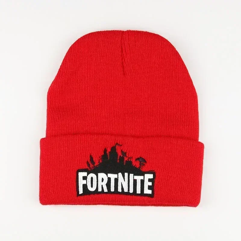 Fortnite sombreros de punto sólido lindo Anime sombrero señora otoño gorras femeninas gorro más cálido hombres gorra Casual