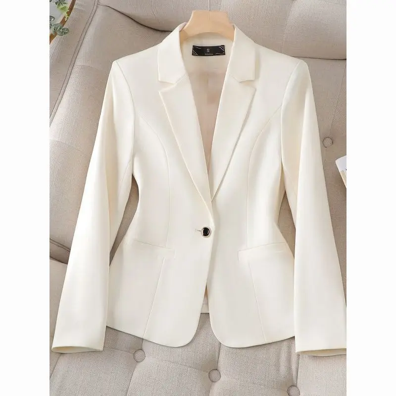 Bla مصممة Jaet المرأة عادية ربيع الخريف 2025 جديد Sle المهنية Ele سليم صالح ort حجم بدلة للسيدات