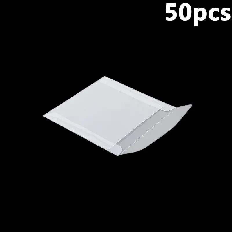 50 Stück durchscheinende flache Mini-Papiertüten, durchscheinende Umschläge, Taschen zur Aufbewahrung von Fotos, Briefmarken, Ringen, Ohrringen, Schmuck, Münzen – Detail 4
