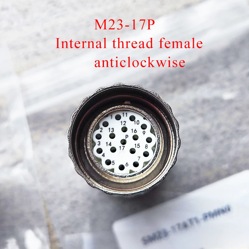 M23-17P Encoder Cable Connector New