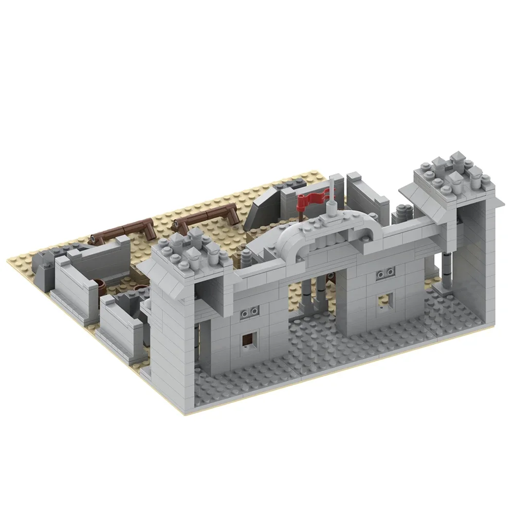 MOC 593 pz battaglia di mattoni di berlino militare WW2 Scene Wars ornamenti Desktop Building Block giocattolo per bambini per bambini regalo di compleanno