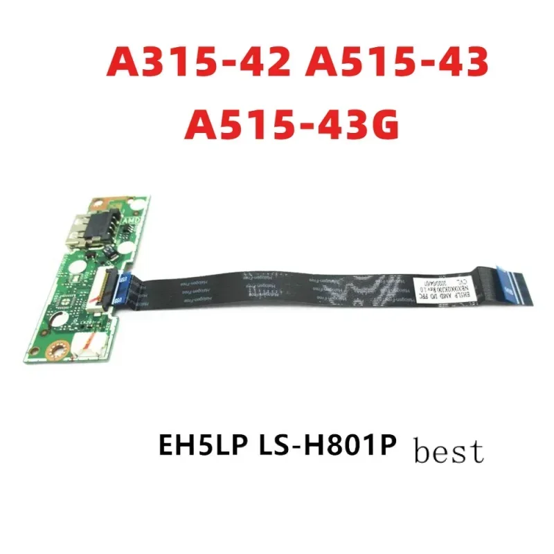 For Acer Aspire A315-42 A515-43 A515-43G Laptop USB Audio Board With Cable EH5LP LS-H801P 100% Tested Fast Ship