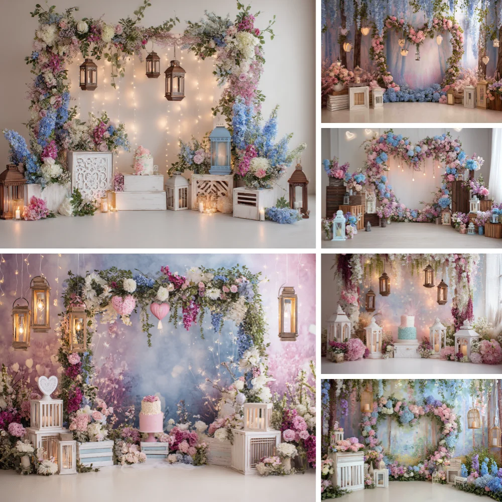 

Dreamy Purple Butterfly Photography Backdrop Supplies Wedding Party Decorations Beautiful Background Banner Photo Shoot Props