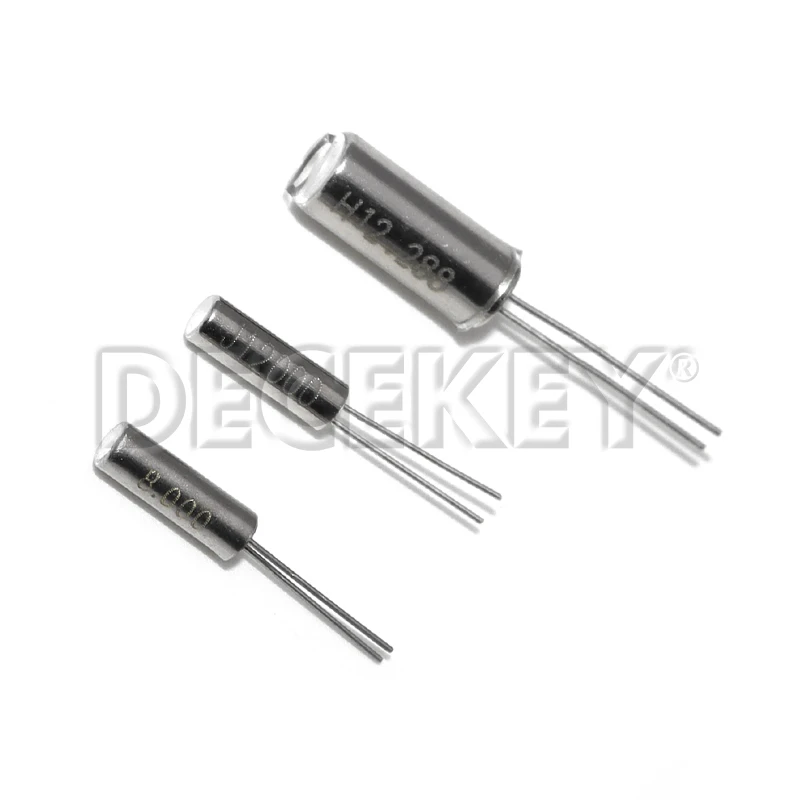 10pcs 2*6MM 3*8MM Oscillator Quartz Crystal Cylinder 32.768KHz 8MHz 12MHz 16MHz 24MHz Frequency Resonator 2x6 3x8