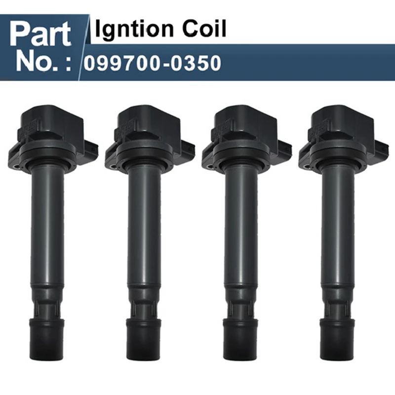 4PCS Ignition Coil Replacement Spare Parts 099700-0350 90048-52125 For Daihatsu Mira 1998-2003, Sirion 1998-2000