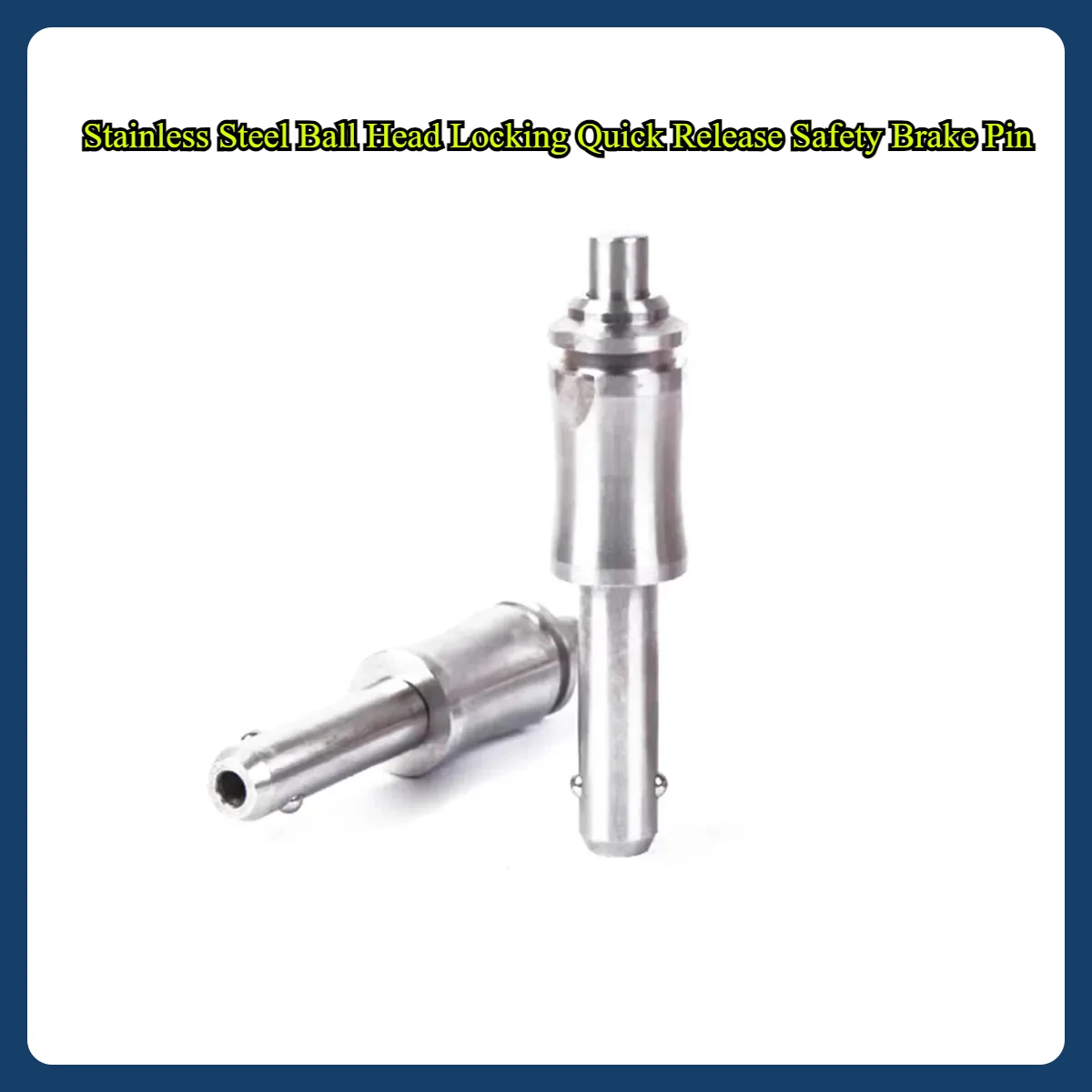 

Stainless Steel Ball Head Locking Quick Release Safety Brake Pin/Diameter 16 Button Pin (Rope Feeding)