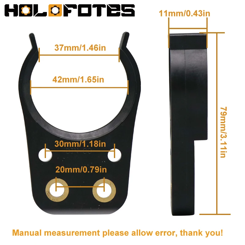 6 Pieces DIN30 Tool Holder Grippers CNC Machine Tool Holder Claw ABS Plastic ISO30 Tools Holder Clamp