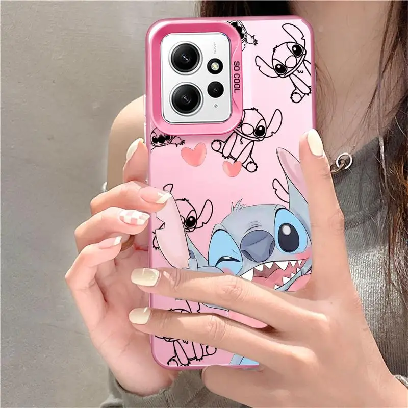 Custodia per telefono per Xiaomi Redmi 13C 12 5G 10 9T 9C A2 A1 Plus TPU Soft Cover Fundas Disney Angle Stitch