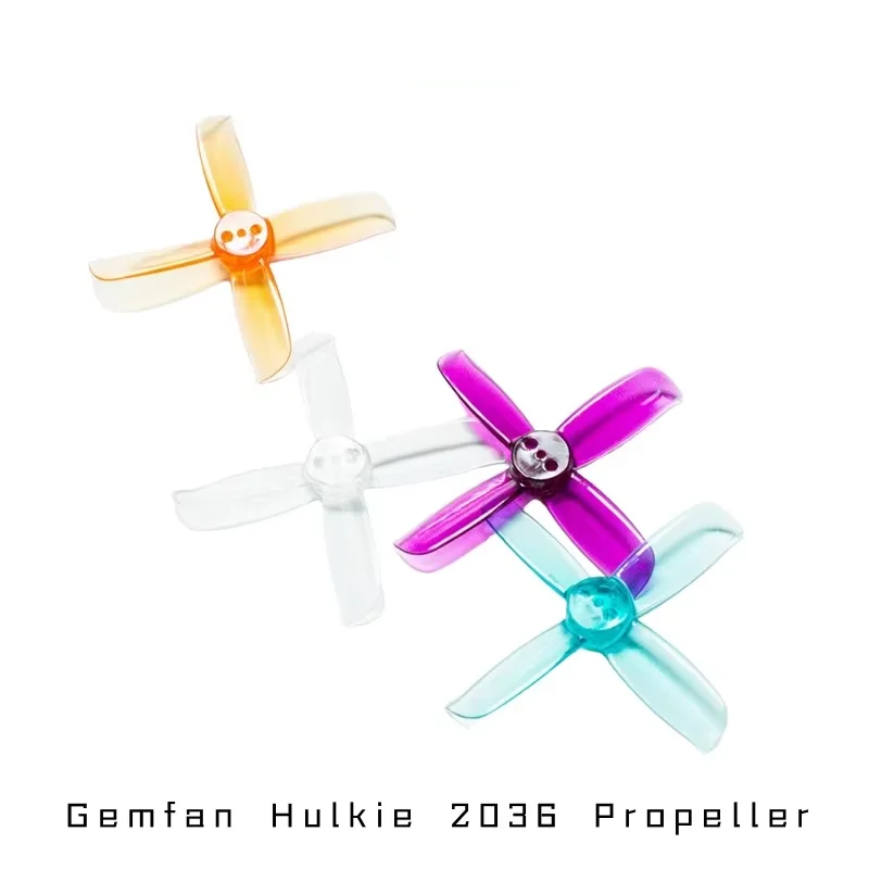 Hélice GEMFAN 2036 de 4 aspas para Motor 1105 1106 1108, Dron de carreras con visión en primera persona de 2 pulgadas, accesorios CW CCW, 4 pares, duradero de alta eficiencia