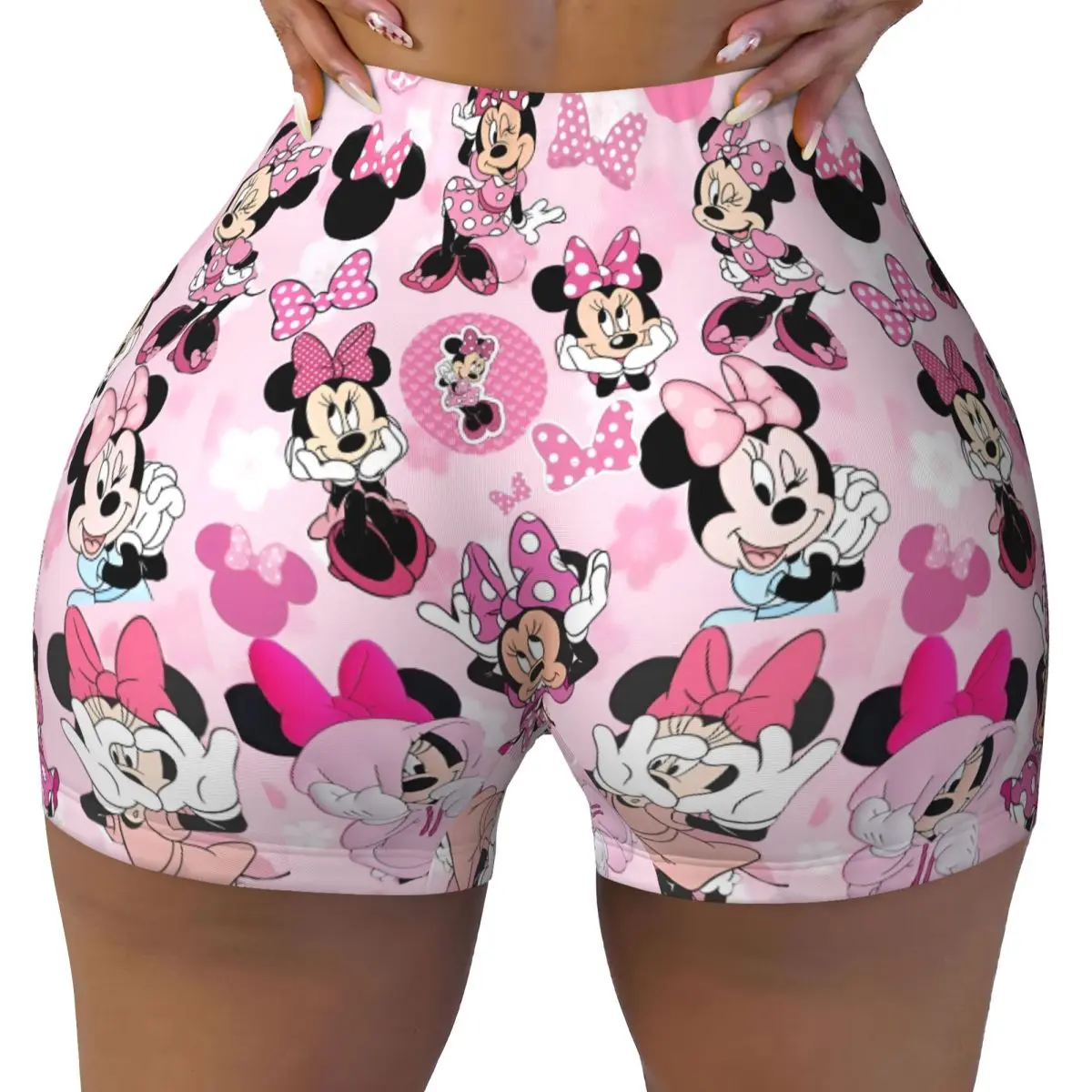 

Custom Minnie Anime Manga Comic Running Volleyball Gym Shorts Women Hot Athletic Workout Yoga Shorts