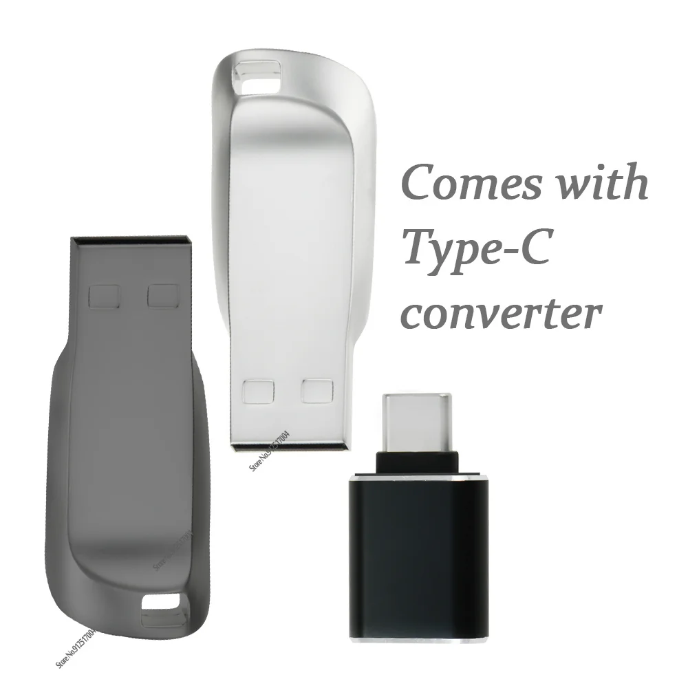 Mini Pen Drive Memory USB Flash Drives 2TB 512GB Metal TYPE C OTG High Speed Usb 3.0 Waterproof Pendrive Stick