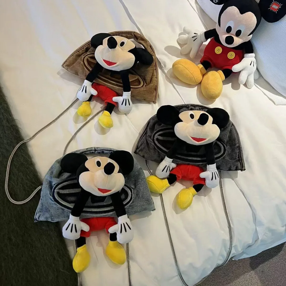 Disney Purses and Handbags Mickey Dolls Shoulder Bag High-capacity Crossbody Bags for Women Cute Cases Korean Fashionable Pouch