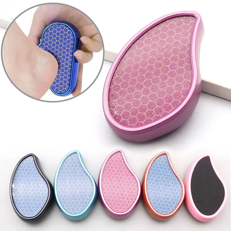 

Нано-стеклянная пилка для ног для удаления омертвевшей кожи и мозолей, пилка для стоп, для удаления огрубевшей кожи на пятках, для педикюра, шлифовальный камень для ног