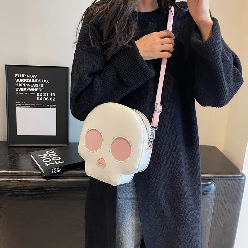 New funny bag personality fun crossbody bag fashion contrast niche design shoulder bag bag women's bag