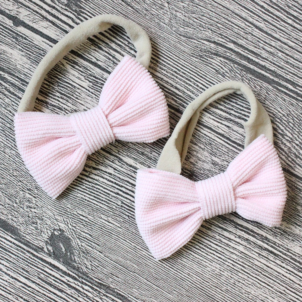 30Pcs/Lot Baby Girls Newborn Headband Super Soft Toddle Headwear Mini Bows Hairbands For Infant