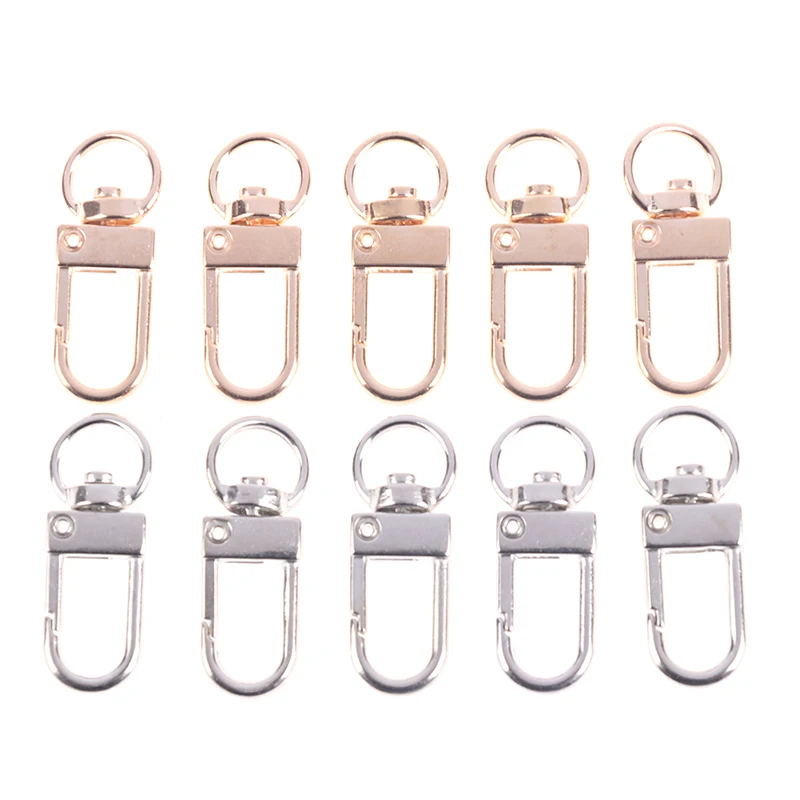 

10pcs 13*34mm Lobster Clasp Hooks For Necklace&Bracelet Chain DIY Jewelry Making DIY Accessories Connecting Ring