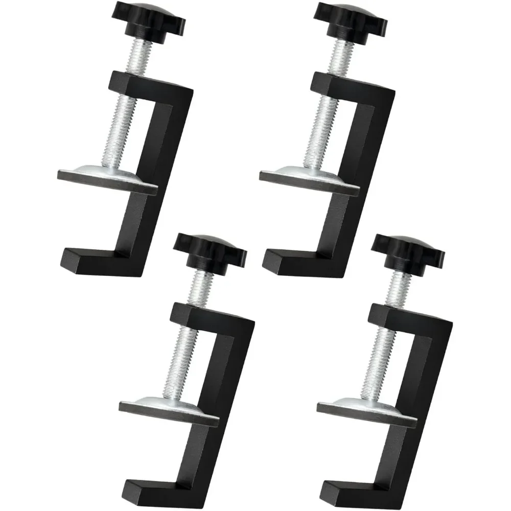 1/4 Pieces of G Fixture Kit, Clamping Range 10-57mm Woodworking Fixture, Adjustable Workbench Fixture Tool Accessories