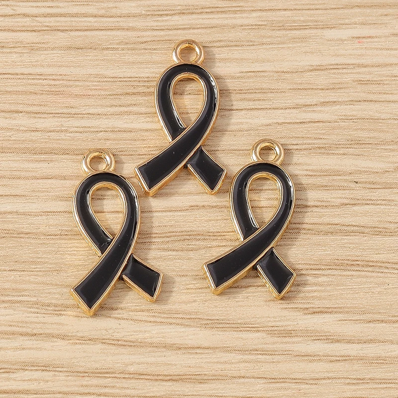 10 Stück 11 x 21 mm niedliche Emaille-Band-Bogen-Charms-Anhänger für Schmuckherstellung, DIY-Ohrringe, Halsketten, Armbänder, handgefertigte Bastelbedarf – Detail 8