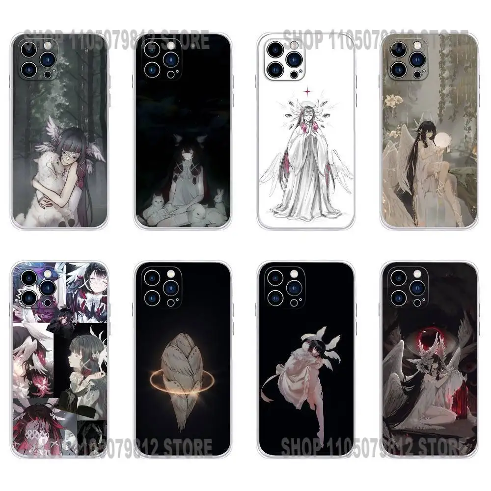 

G-Genshin Impact Columbina Phone Case For iPhone 17 16,15,14,13,12,11 Plus,Pro,Max,XR,Plus,E,Mini Transparent Soft Cover